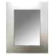 BY SIGRIS Signes Grimalt Miroir mural | Miroir rectangulaire argenté – Dimensions : 90 x 3 x 70 cm