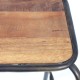 BY SIGRIS - Meuble tabouret style industriel - Fabriqué en bois et métal - Dimensions 66 x 41 x 41 cm
