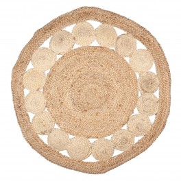 SIGRIS Decor and Go Tapis Red.Jute et coton Textile Maison Tapis au style naturel