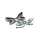Mini Boite Fer & Nacre, Libellule Bleu, L 7 cm