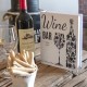 BY SIGRIS Signes Grimalt Livres décoratifs | Boîte Livre en bois avec Pack pour vin Design Vin