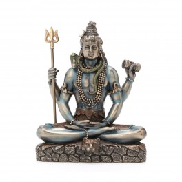 Shiva, Dieu Hindou de la connaissance universelle, H 16 cm
