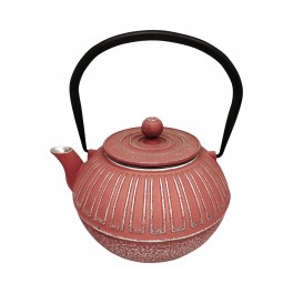 Verre cadeau Théière 1 l Fer collé Rouge