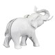 Verre Cadeaux Figurine décorative éléphant blanc effet marbre 22 cm