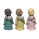 Verre Cadeaux Figure Résine Moine Bouddhiste x3 Couleurs 14 cm
