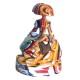 Grande Figurine Multicolore Menina Espagnole, Collection Ubik Design, H 28 cm