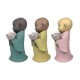 Verre Cadeaux Figure Résine Moine Bouddhiste x3 Couleurs 14 cm