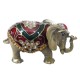 Vidal Cadeaux Boîte décorative éléphant 8 x 3 x 4 cm métal