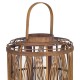Lanterne Photophore en Bambou, Collection Nature, Hauteur 34 cm