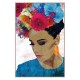 Signes Grimalt By Sigris - Tableau Frida Décoration murale | Carreaux bleus - 123 x 4 x 83 cm