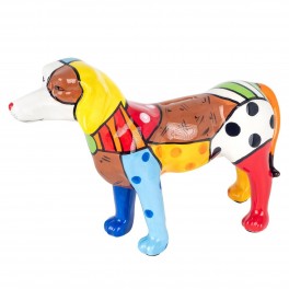 BY SIGRIS Signes Grimalt Tirelire en Forme de Chien Figurines | Animaux Multicolore - 20x7x30 cm