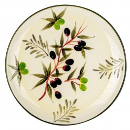 BY SIGRIS Signes Grimalt Assiette rendondo olives Cuisine | Ustensiles Blanc - 3x33x33 cm