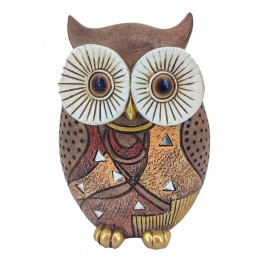 BY SIGRIS Signes Grimalt Figurine Hibou Figures | Hiboux Marron - 12x12x13 cm
