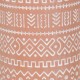 Vase en céramique Marron, Motif stylisé et Aspect Terre Cuite, 27 x 11 x 11 cm