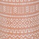 Vase en céramique Marron, Motif stylisé et Aspect Terre Cuite, 27 x 11 x 11 cm
