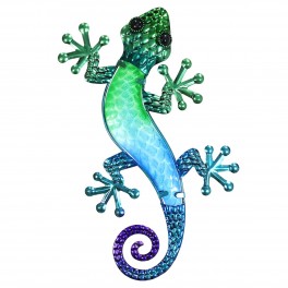 BY SIGRIS Origen Home Decor Décoration murale lézard Décoration murale | Jardin bleu - 21 x 0 x 0 cm