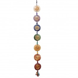 BY SIGRIS Téléphone portable 7 chakras multicolore pendentif décoratif énergie positive