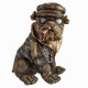 BY SIGRIS Origine Home Decor Chien Bulldog Animaux Figurine de chien Marron - 22 x 19 x 18 cm