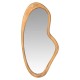 SIGNES GRIMALT Miroir Design, Forme Arrondie irrégulière, encadrement Bois Massif Exotique, Hauteur 100 cm