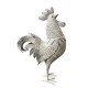 SIGNES GRIMALT Grand Coq décoratif à Poser, Intérieur et Extérieur, Gris Clair, Ton Pierre, Hauteur 51 cm
