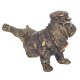 SIGNES GRIMALT Figurine Chien Bouledogue Urbain, Casquette, Lunettes, Cigare, Chaine en Or et Patte levée, Hauteur 24 cm