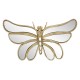 SIGNES GRIMALT Papillon murale rétro chic, multiples miroirs et structure doré élégante, longueur 26 cm