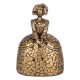 SIGNES GRIMALT Grande Figurine Menine Espagnole dorées et cuivrées, Résine et Inserts, Collection MIKADOR, Hauteur 19 cm