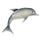 SIGNES GRIMALT Déco Murale Métal : Grand dauphin gris, longueur 51 cm