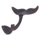 SIGNES GRIMALT Set 2 Crochets Queue de baleine, composition fonte coulée, hauteur 12,50 cm