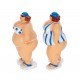SIGNES GRIMALT Figurine Bord de Mer : Set 2 baigneuses Rondes et Tongs, Hauteur H 13 cm