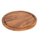 Planche à découper en Bois d'olivier, élégante et Robuste, diamètre 27 cm