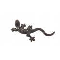Gecko en Fonte à Poser, Style Rustique et Longueur 23 cm