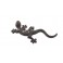 Gecko en Fonte à Poser, Style Rustique et Longueur 23 cm