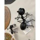 SGRIMALT Set 2 Fourmis murales en métal, Modèle Noir, Longueur 11,50 cm (Grande)