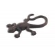 SIGNES GRIMALT Gecko en Fonte à Poser, Collection Authentique et Style Rustique, Marron, Longueur 16 cm