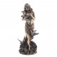 Figurine décorative classique Aphrodite. Résine Bronze. 27 x 10 x 9.5 cm