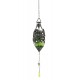 Grande Suspension Fer : Bougeoir Oriental, Vert, H 100 cm