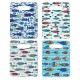 Lot de 4 Planches à Découper en Céramique Motif Poissons Fantaisistes – 24 x 18 cm – Décor Marin Bleu & Multicolore