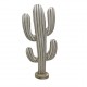 SIGNES GRIMALT Décoration Cactus en Bois – Statue Déco Naturelle Blanc Patiné – Objet Décoratif Bohème – 40 cm