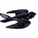 SIGNES GRIMALT Hirondelle Murale en Résine Noir Brillant – Décoration Murale Oiseau Design 3D – 12 x 13,5 x 3,5 cm