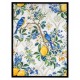 SIGNES GRIMALT Tableau Oiseaux & Citrons 60x80 cm – Toile Imprimée Cadre Noir – Déco Murale Florale & Nature – Épaisseur 3 cm