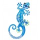 SIGNES GRIMALT Décoration Murale Lézard en Métal Bleu 30 cm – Sculpture Murale Design Marin & Moderne