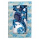 SIGNES GRIMALT Décoration Murale Lézard en Métal Bleu 21 cm – Sculpture Murale Bohème & Design Mandala
