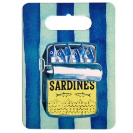 Planche à Découper en Céramique Motif Sardines – Série de 4 – 24 x 18 cm – Décor Marin Rayures Bleu Vert – Cuisine Bord de Mer