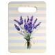 Lot de 4 Planches à Découper en Céramique Thème Lavande – Décor Provençal Violet & Bleu – 24 x 18 cm – Cuisine & Service