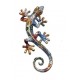 SIGNES GRIMALT Décoration Murale Lézard en Résine Multicolore 28,5 cm – Sculpture Murale Style Mosaïque Bohème