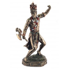 G&S Statuette Afrique : Shango, Dieu de la Foudre et de la Justice, H 22 cm