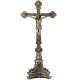 Statuette résine Bronze : Jesus en Croix, H 32 cm