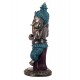 ORIGEN Grande Statuette Ganesh Antic Line Bleue, H 31 cm