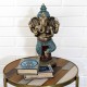 ORIGEN Grande Statuette Ganesh Antic Line Bleue, H 31 cm